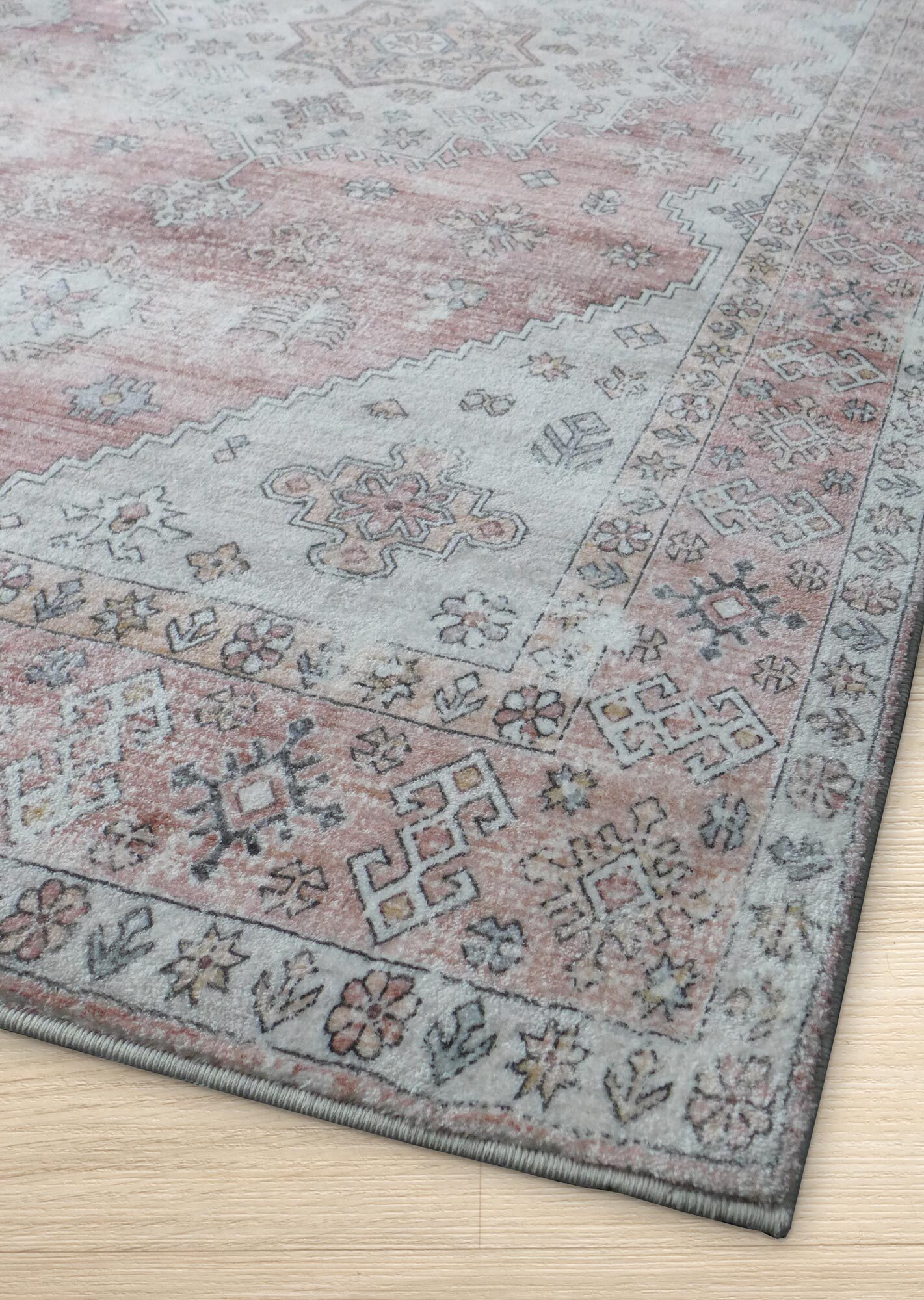 Large View Cato Traditional Medallion Rug