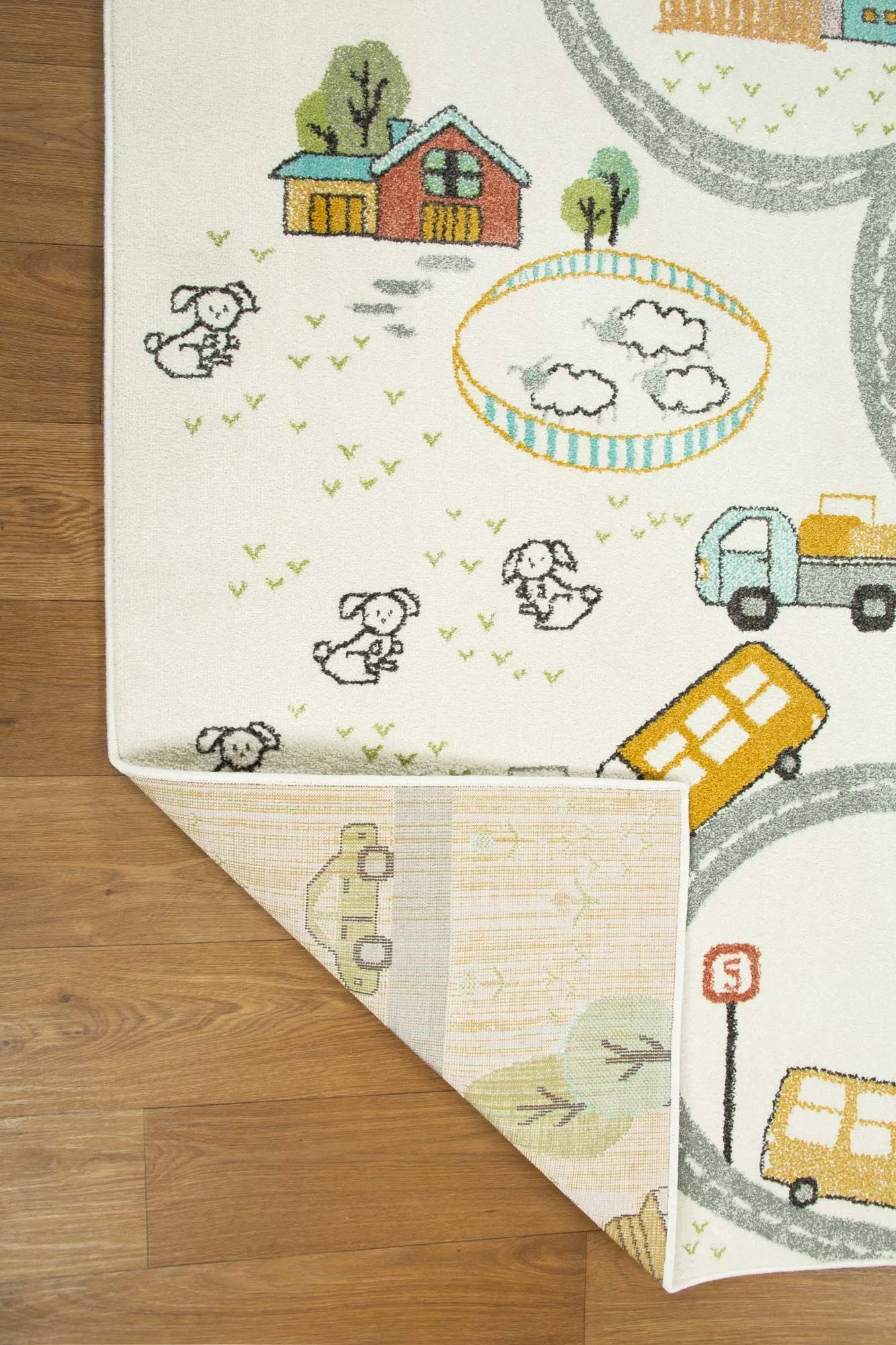 Candy Road Kids Square Rug