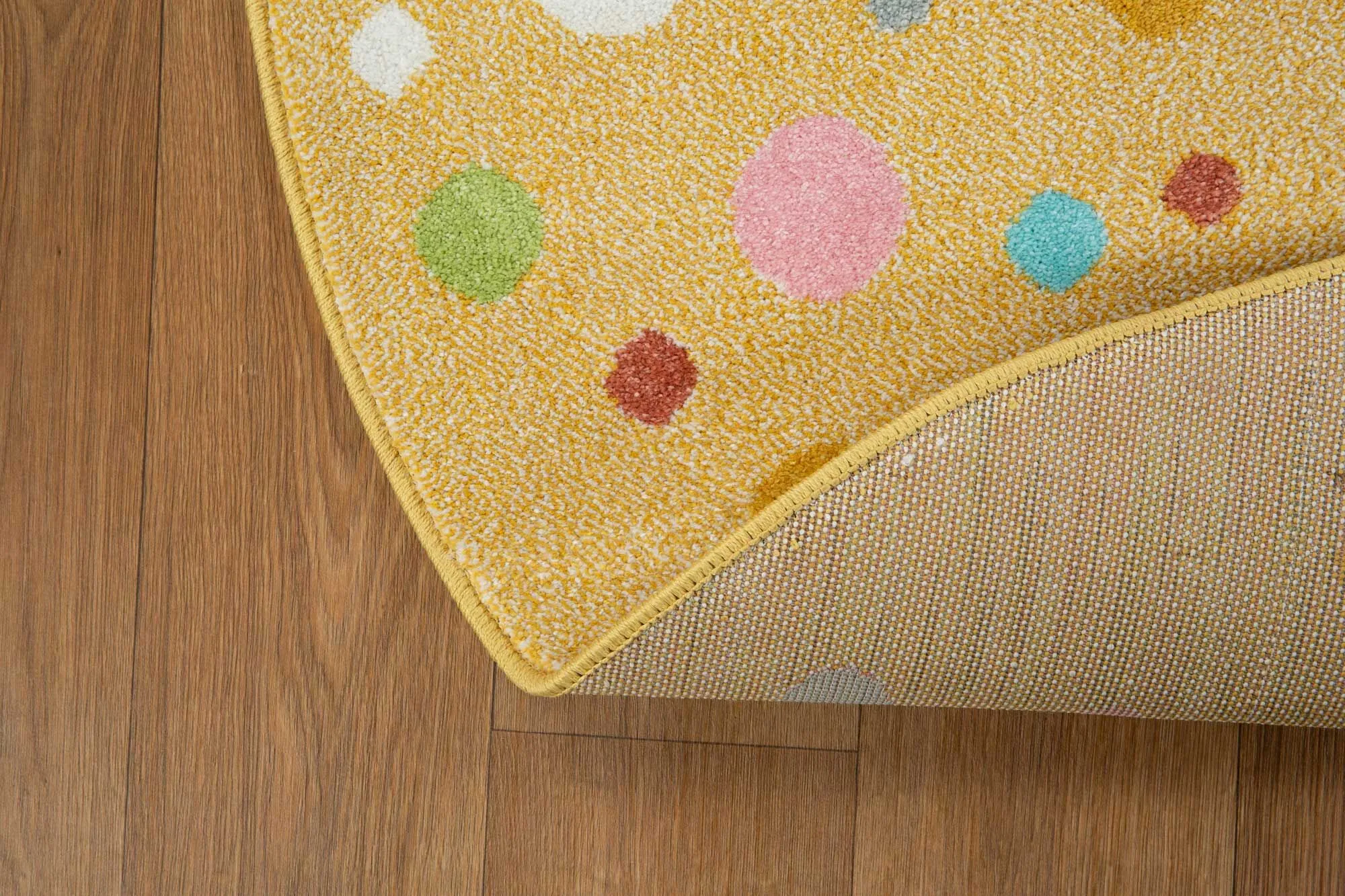 Large View Candy Elephant Kids Round Rug