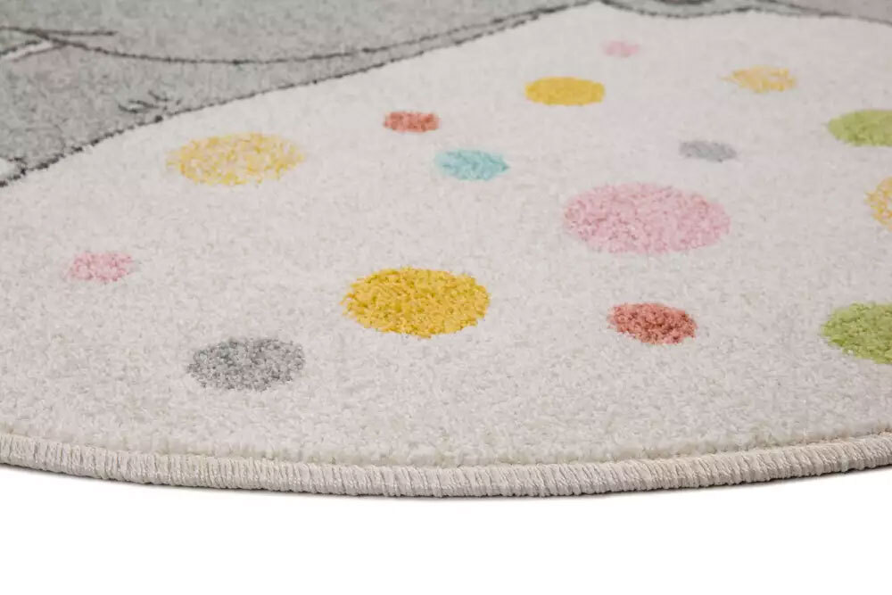 Candy Elephant Kids Round Rug