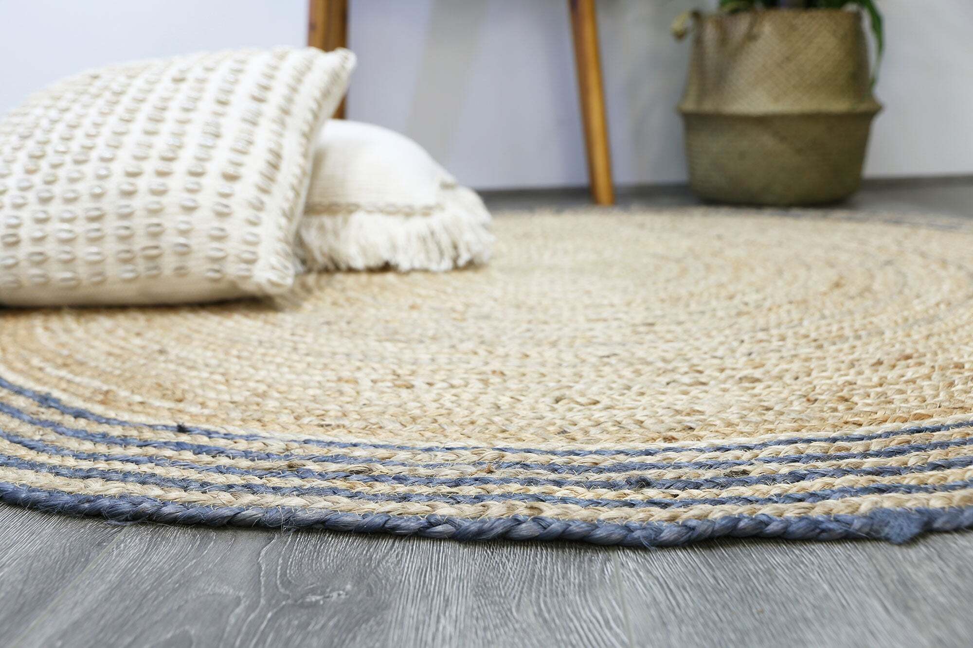 Large View Carmel Hand Woven Jute Rug