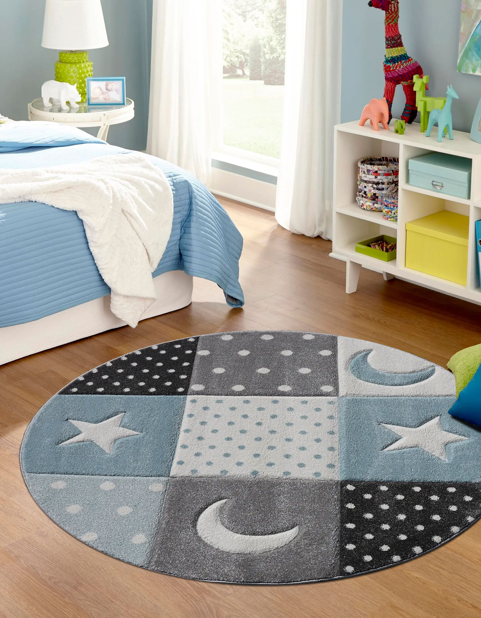 Charlie Moon & Stars Kids Rug