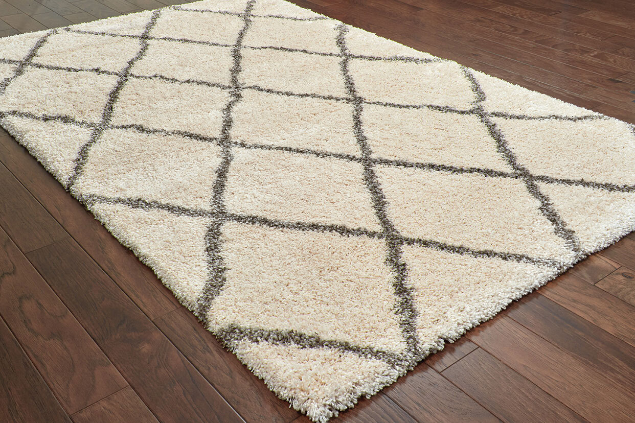 Large View Ciro Moroccan Trellis Shaggy Rug
