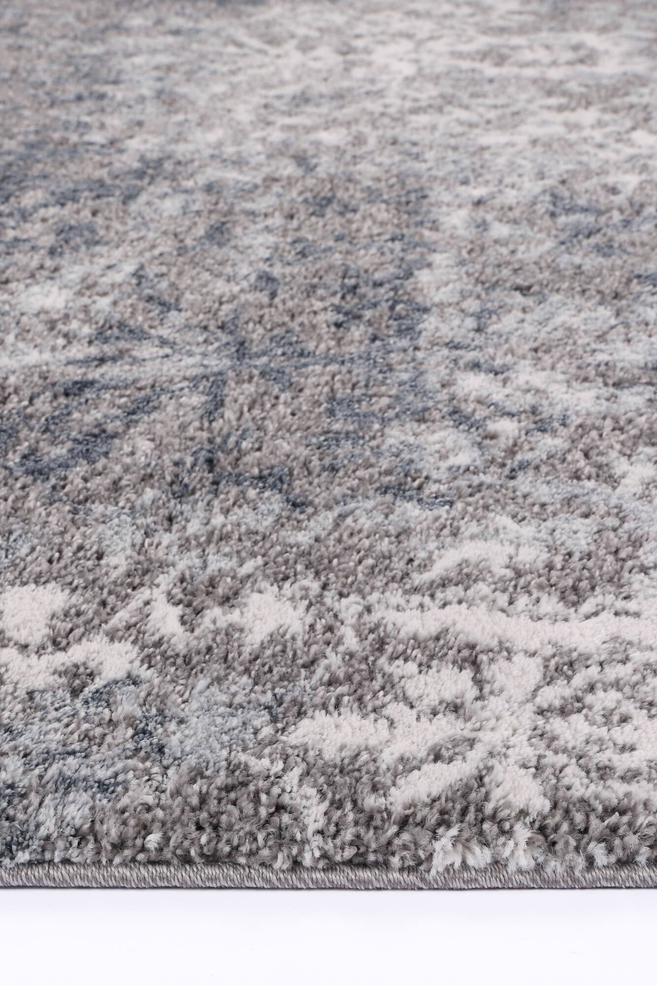 Large View Cole Grey Floral Abstract Rug