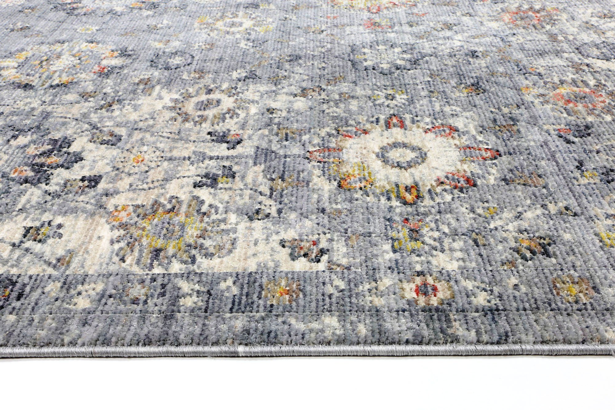 Darra Grey Transitional Floral Rug