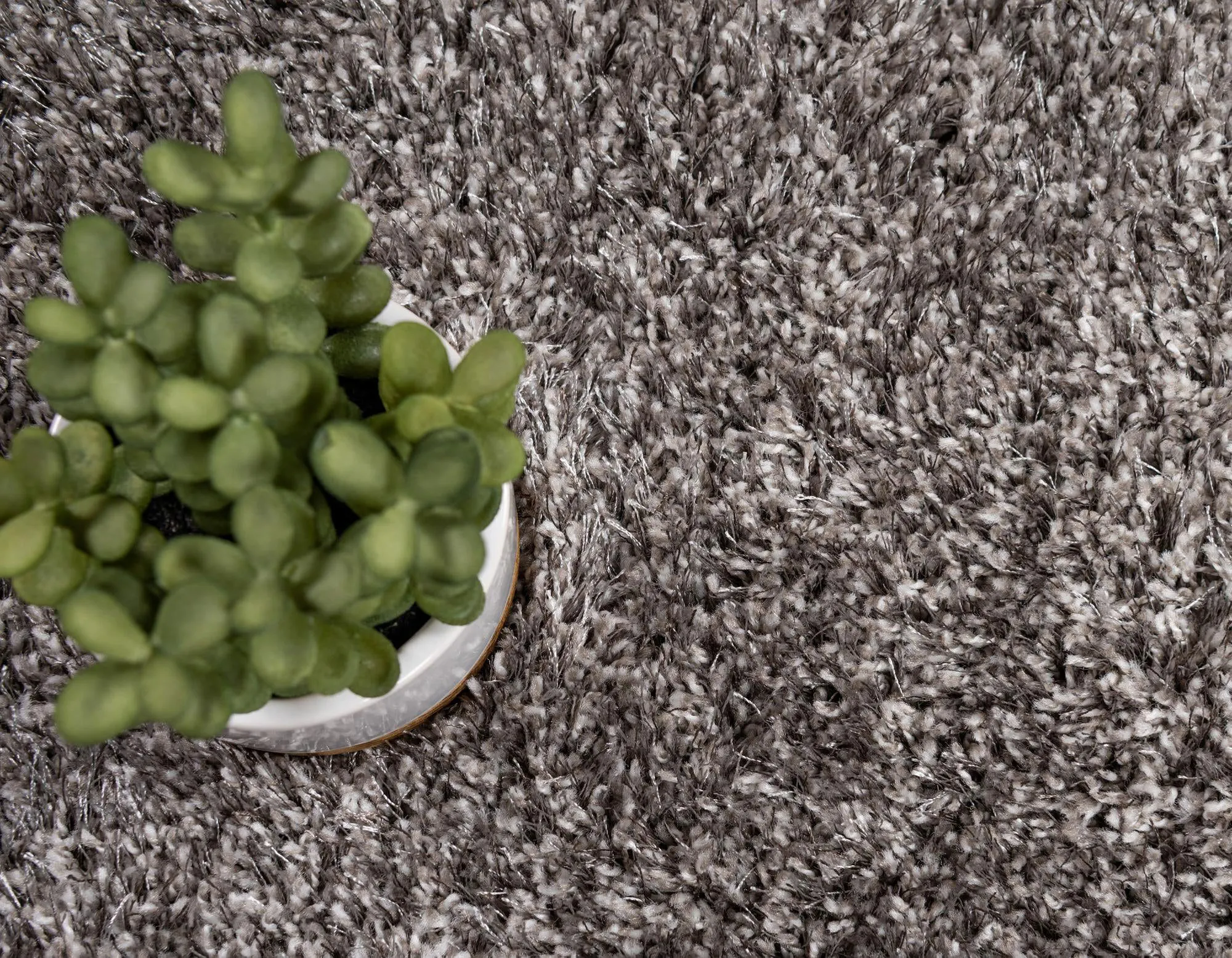Dream Plain Grey Shaggy Rug