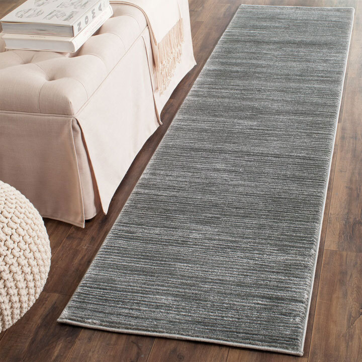 Large View Domani Modern Plain Grey Rug