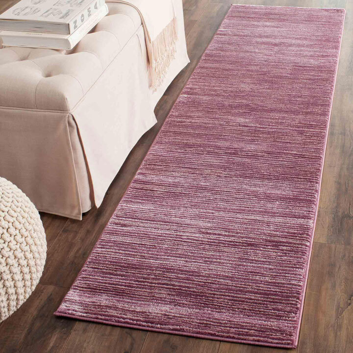 Large View Domani Modern Plain Violet Rug
