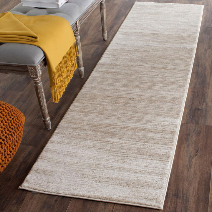 Large View Domani Modern Plain White Rug