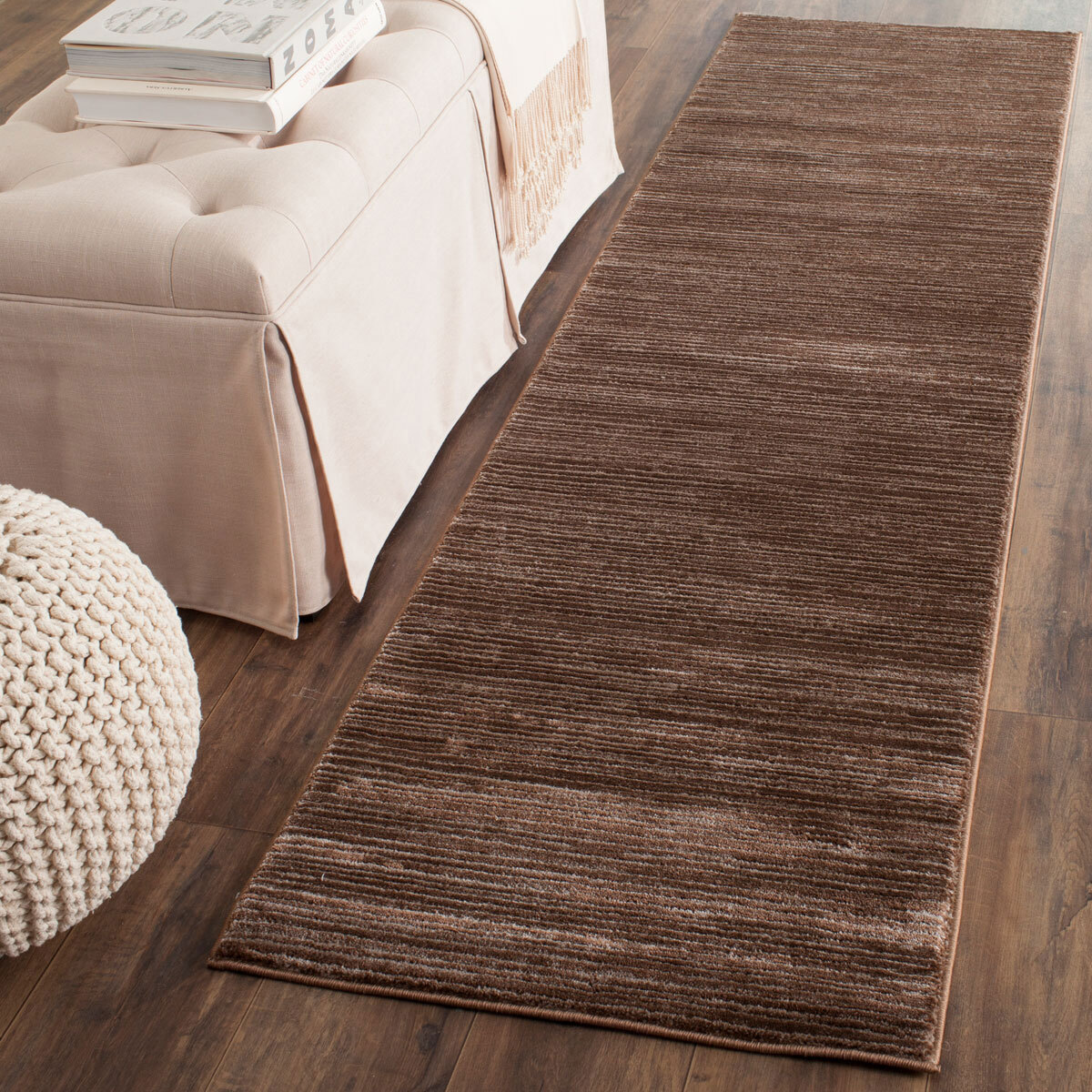 Domani Modern Plain Brown Rug