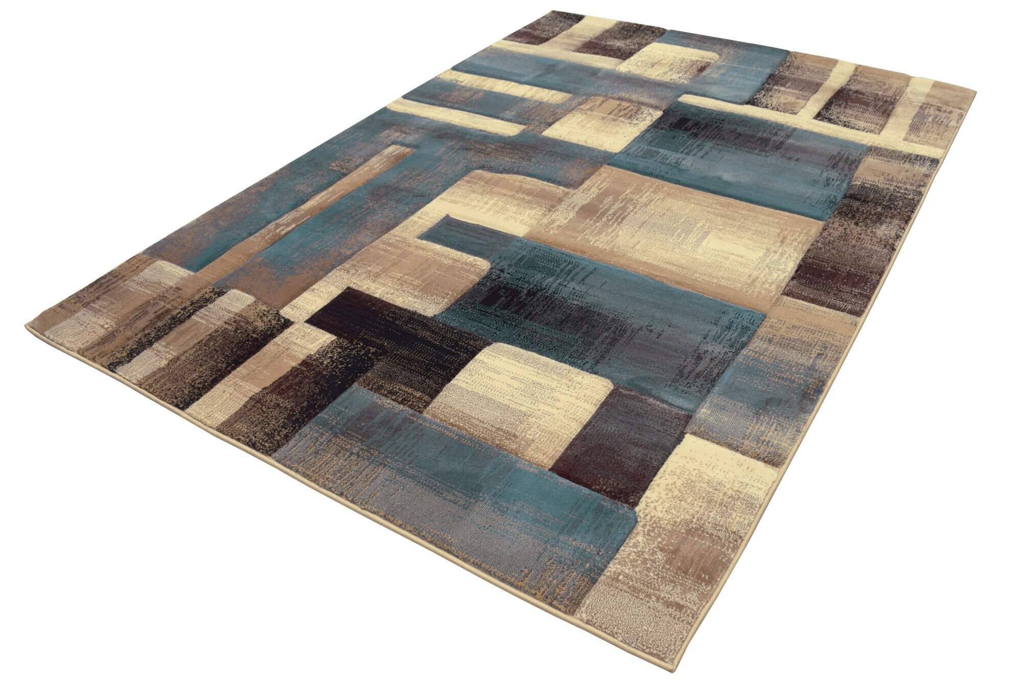 Large View Eliza Modern Carved Abstract Rug