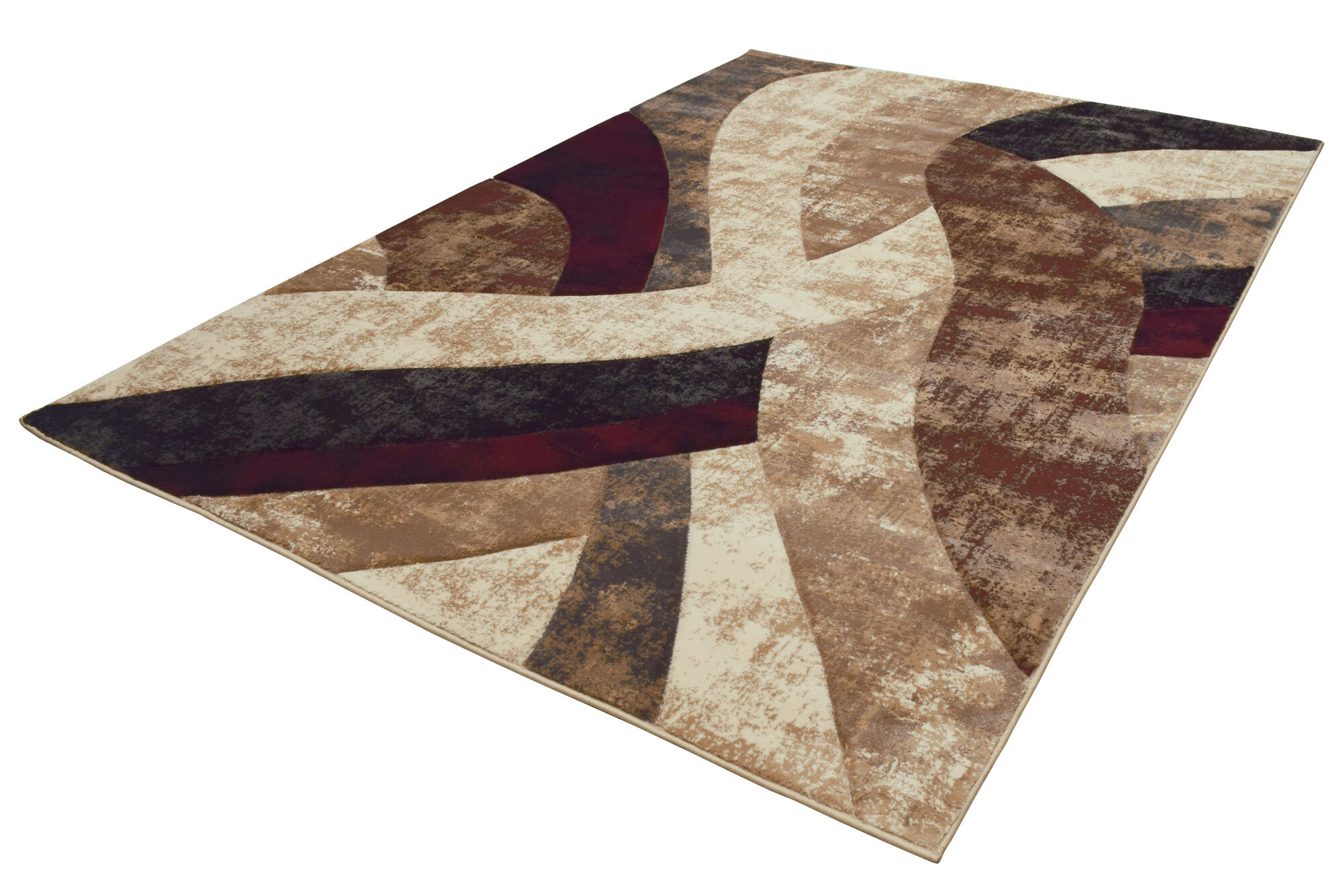 Large View Eliza Carved Modern Wavy Rug