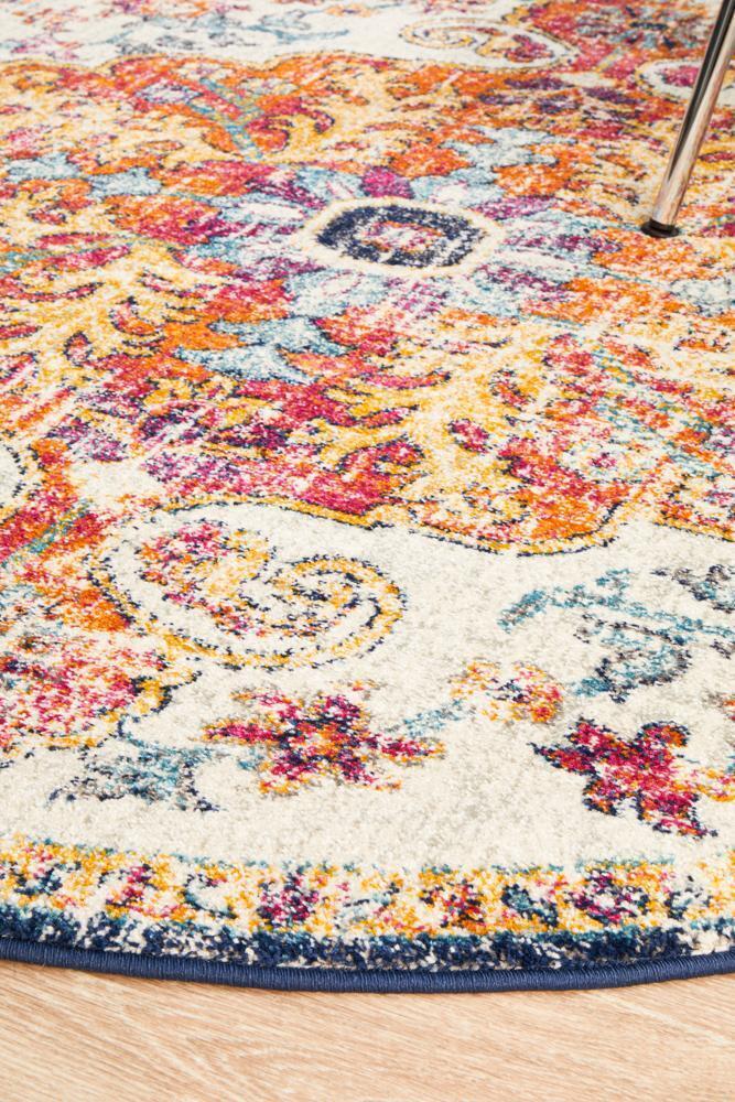 Large View Elana Classic Overdyed Round Rug