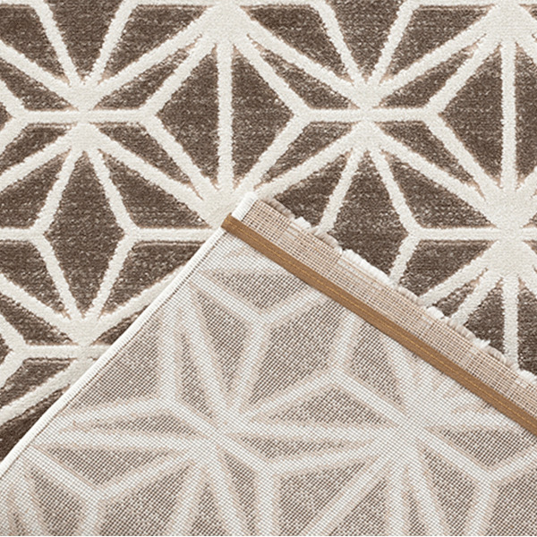 Fabian Geometric Beige Rug