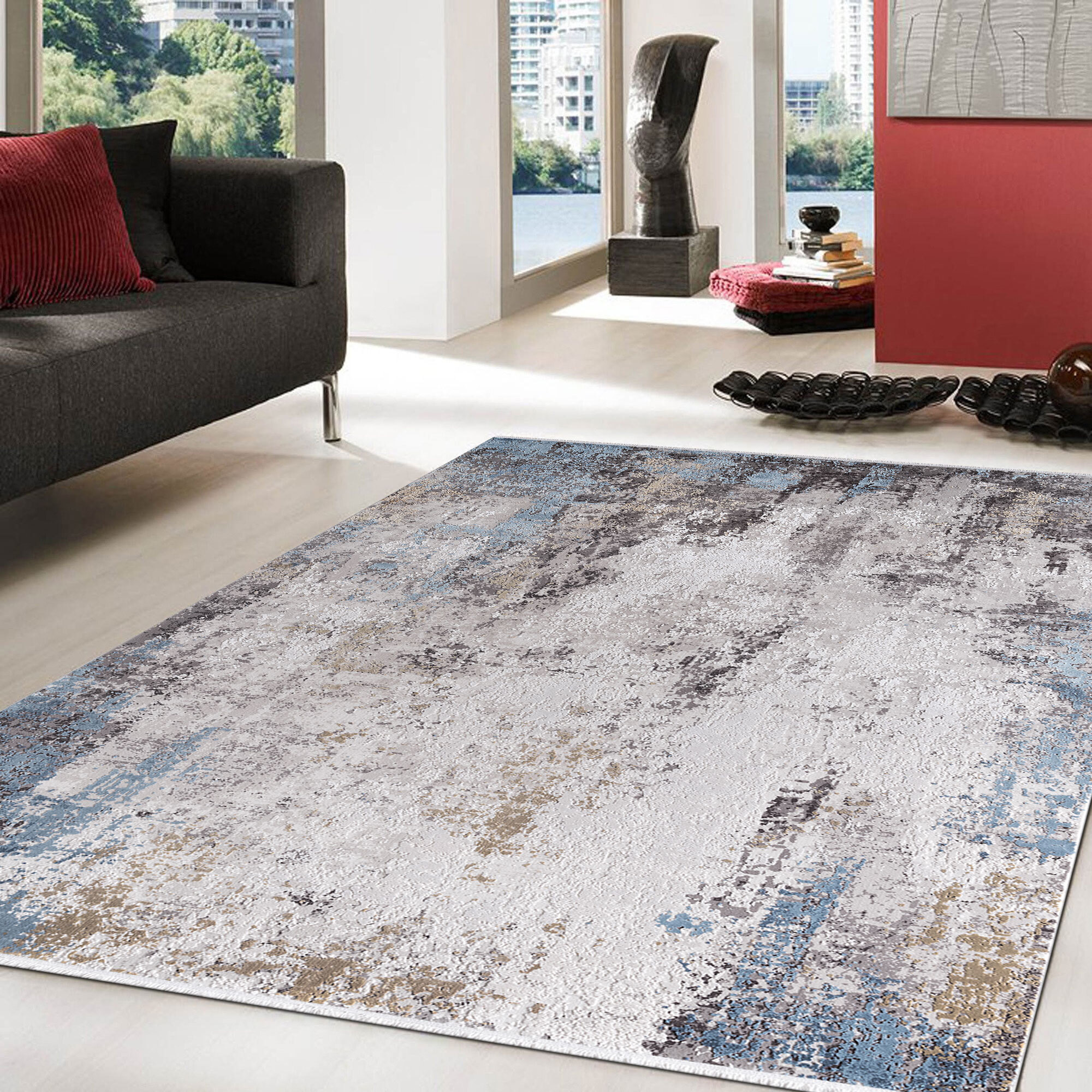 Fendi Contemporary Abstract Rug