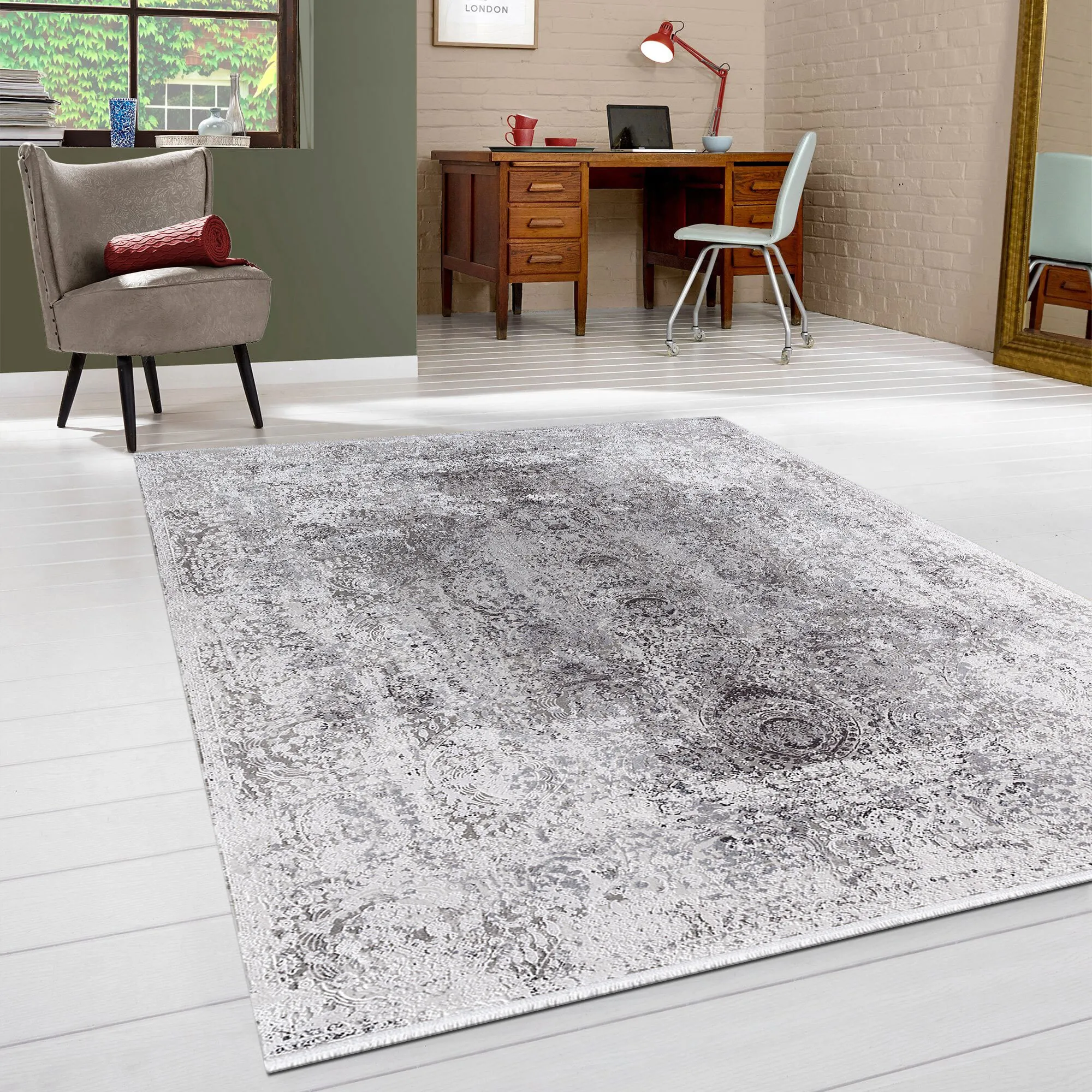 Fendi Embossed Medallion Rug