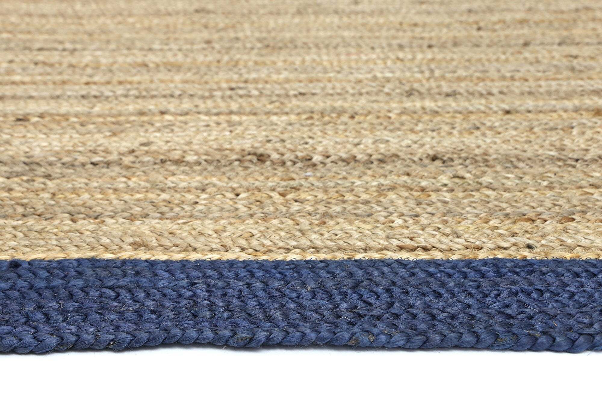 Harrold Navy Border Jute Rug