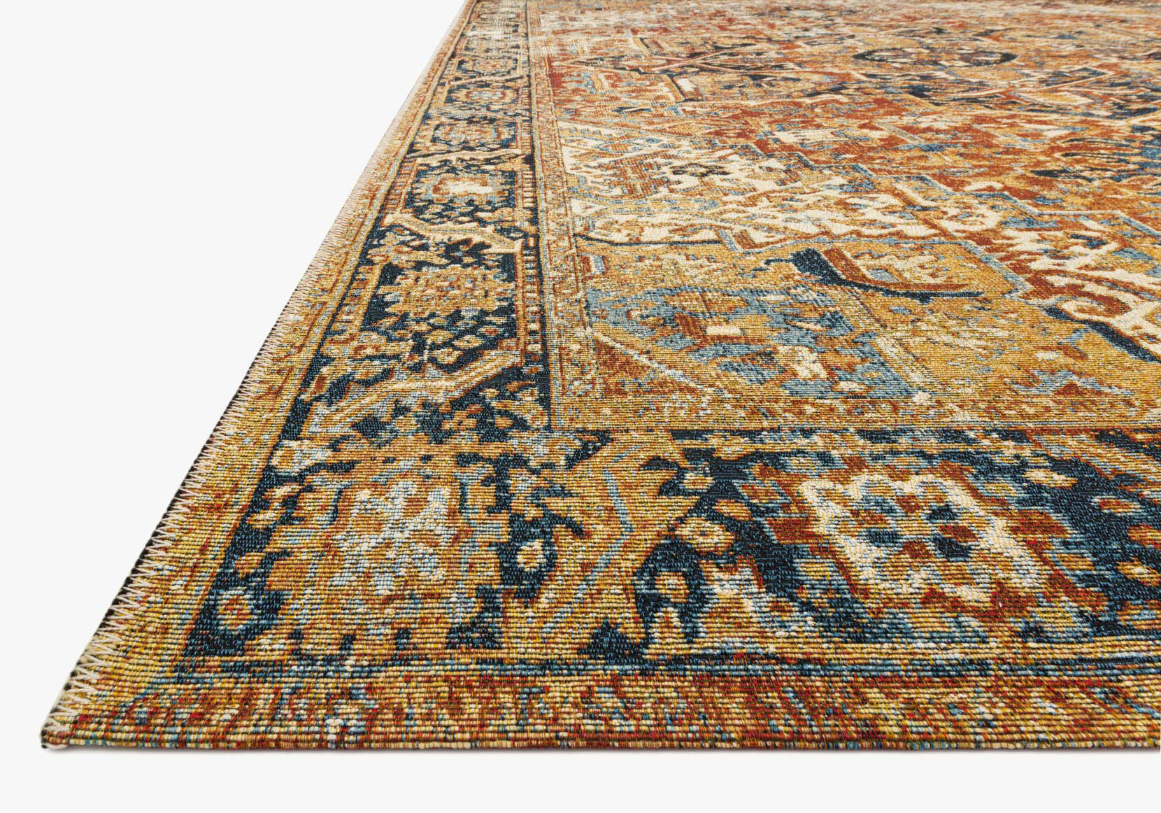 Large View Heriz Traditional Medallion Rug