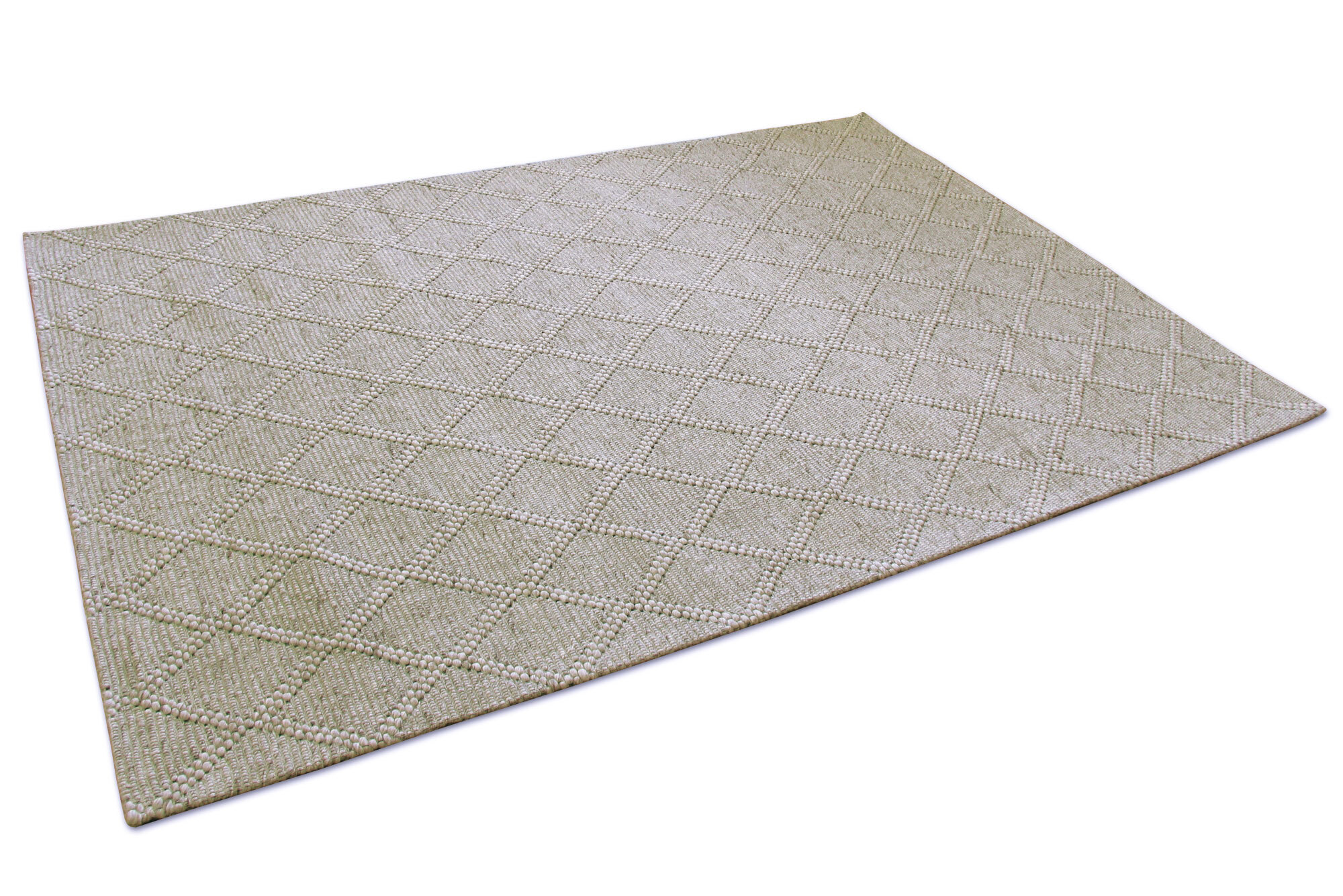 Harper Tan Diamond Wool Rug