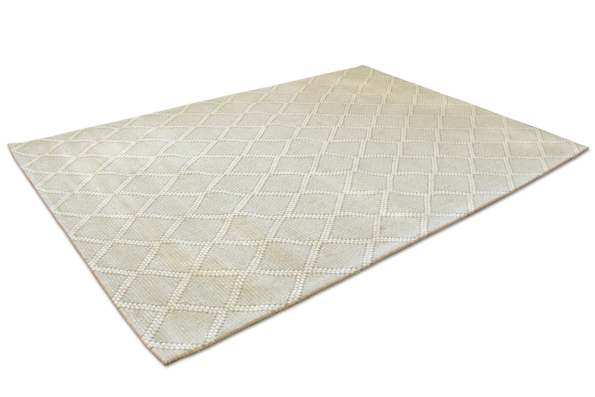 Large View Harper Diamond Pattern Wool Rug