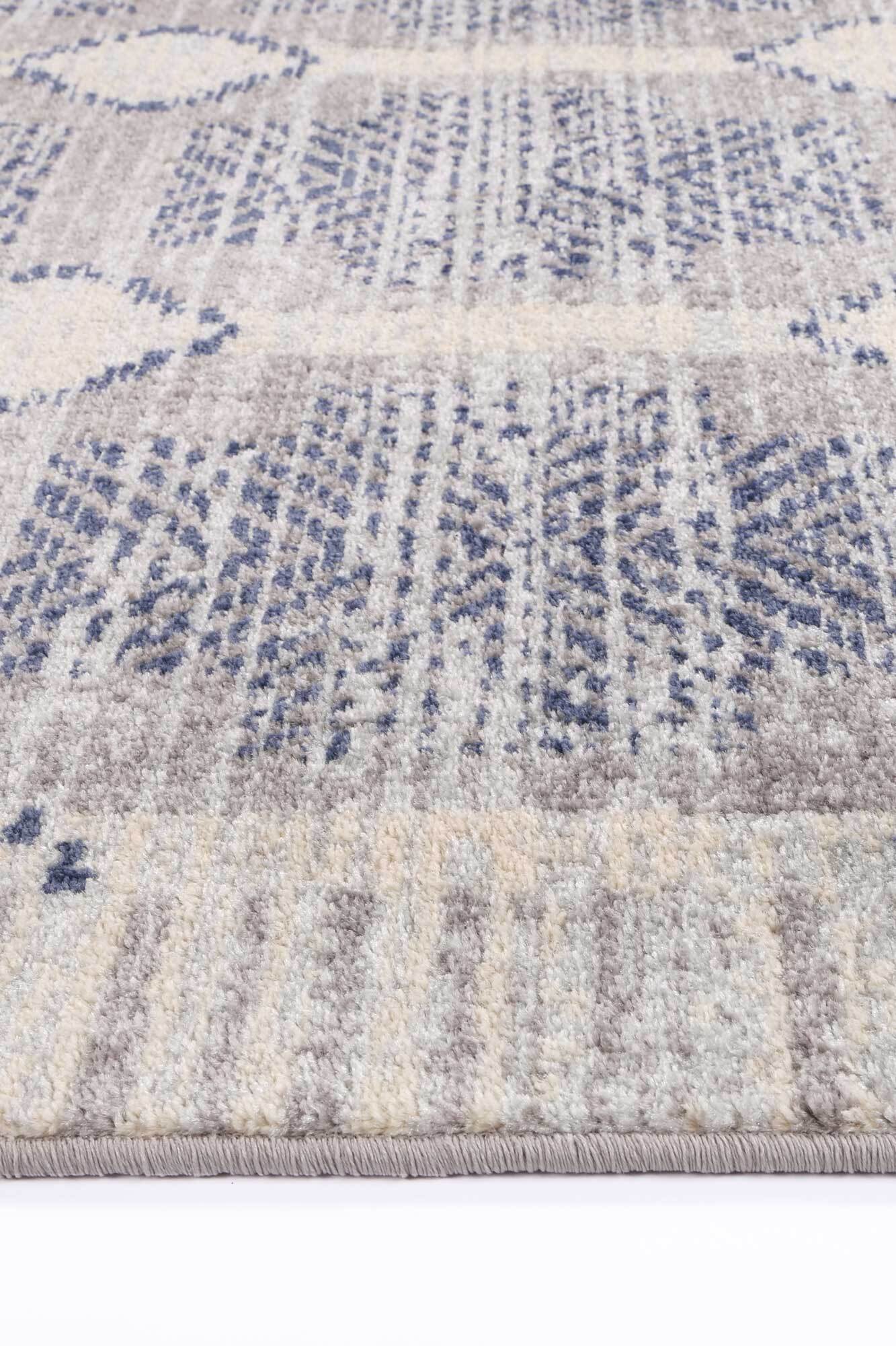Large View Inti Moroccan Grey Geometric Rug