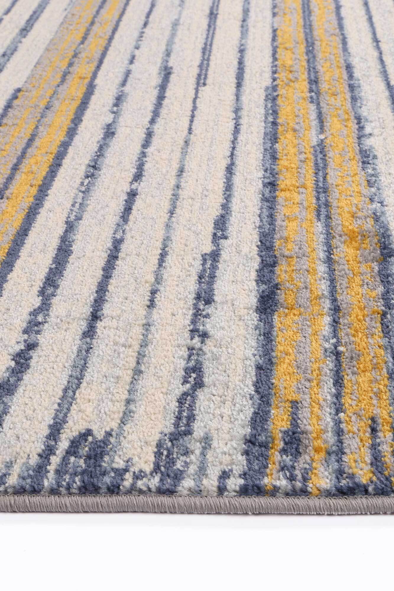 Large View Inti Moroccan Striped Fringed Rug