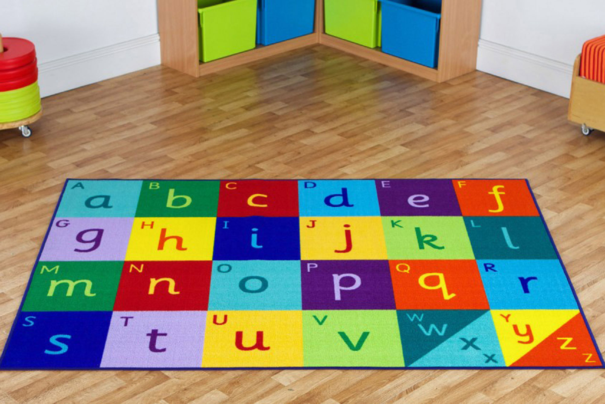 Large View Kids Alphabet Coloured Rug
