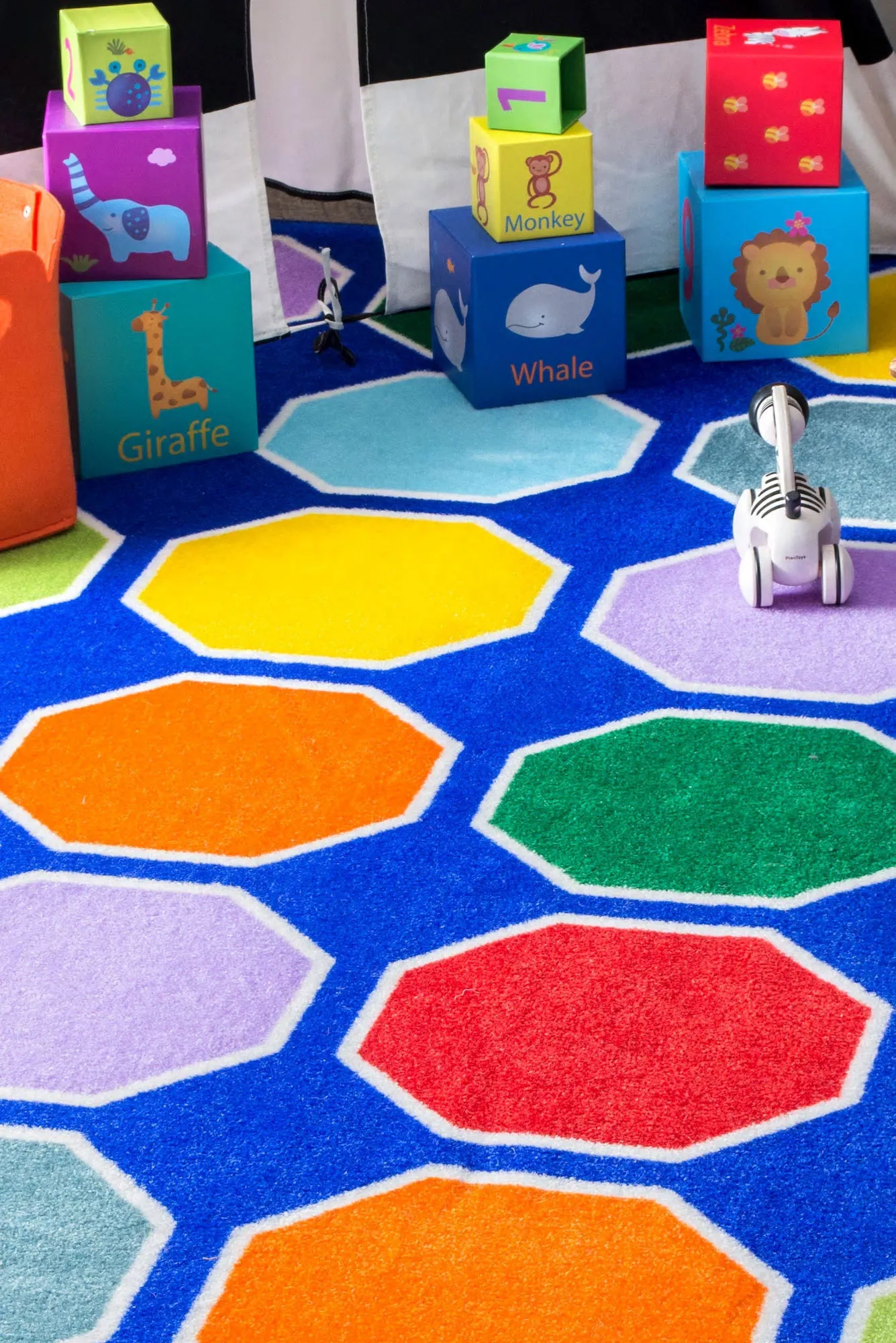 Kids Octagonal Shapes Rug