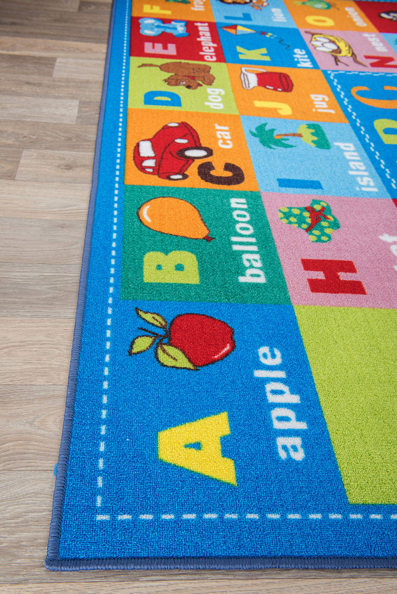 Kids Alphabet Pictures Rug