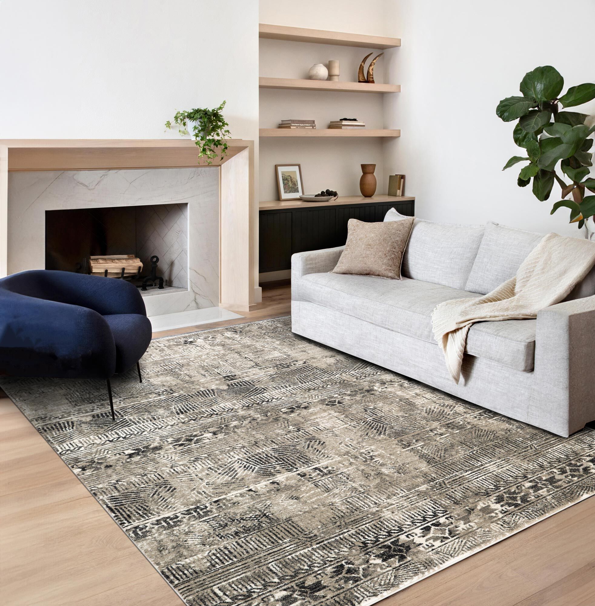 Large View Kabir Geometric Rug
