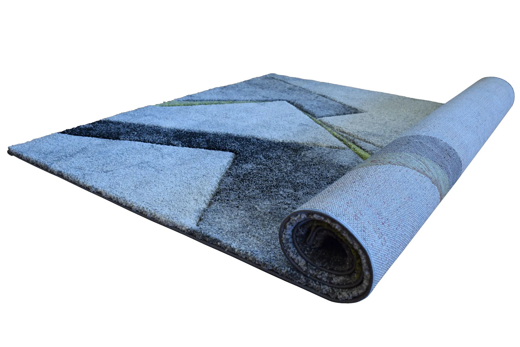 Large View Lucia Green Modern Abstract Rug
