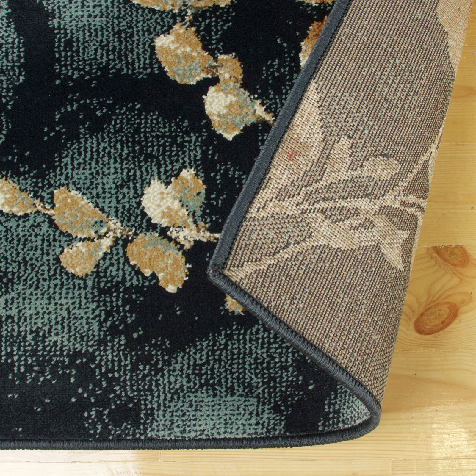 Large View Leila Contemporary Floral Rug