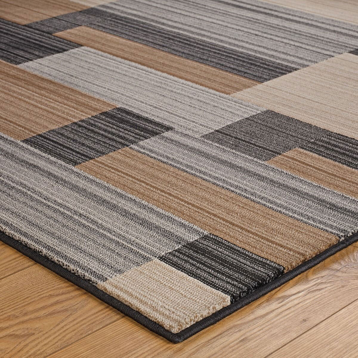 Large View Lush Modern Geometric Rug