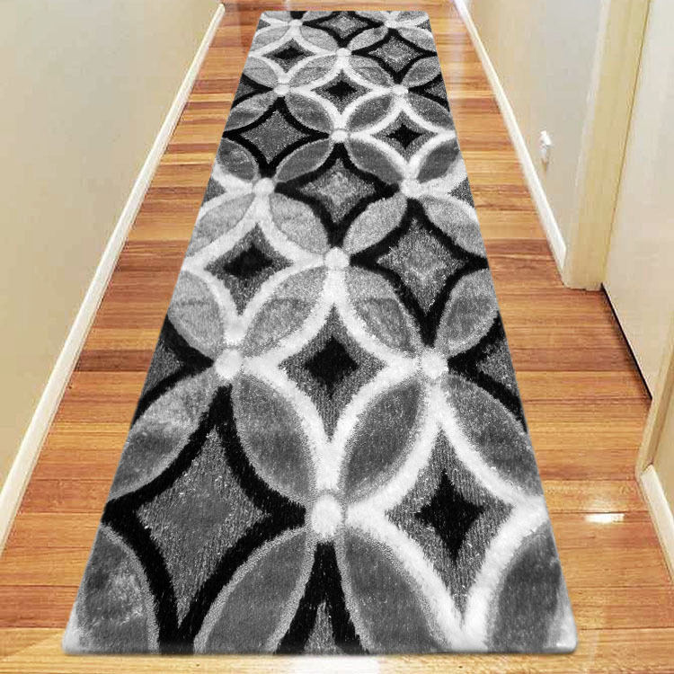 Large View Logan Modern Grey Shaggy Rug