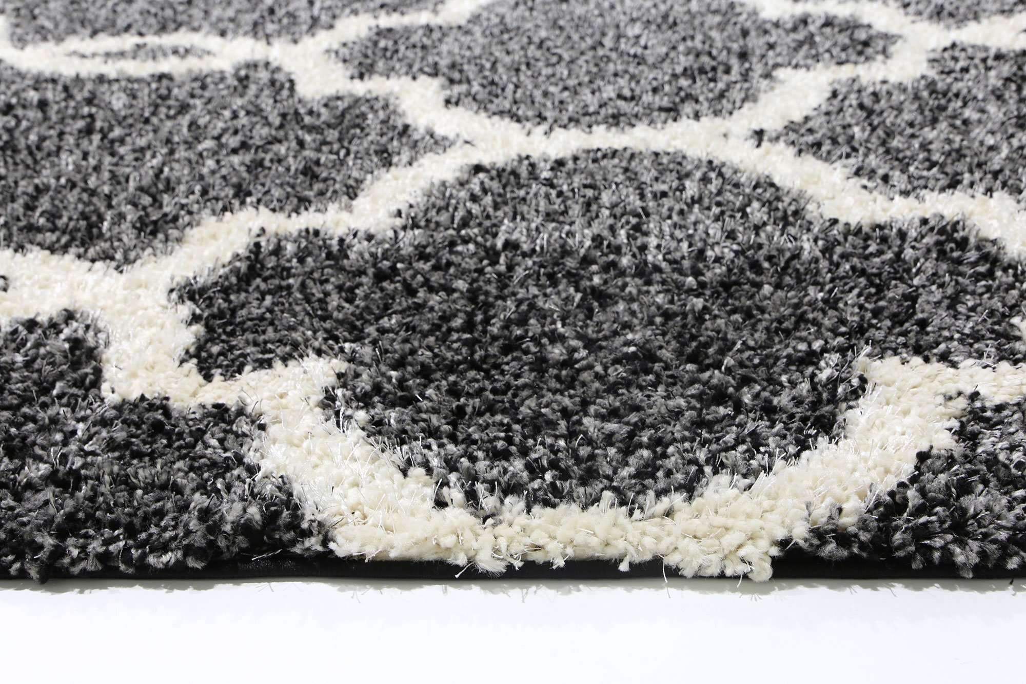 Lusso Moroccan Trellis Shaggy Rug