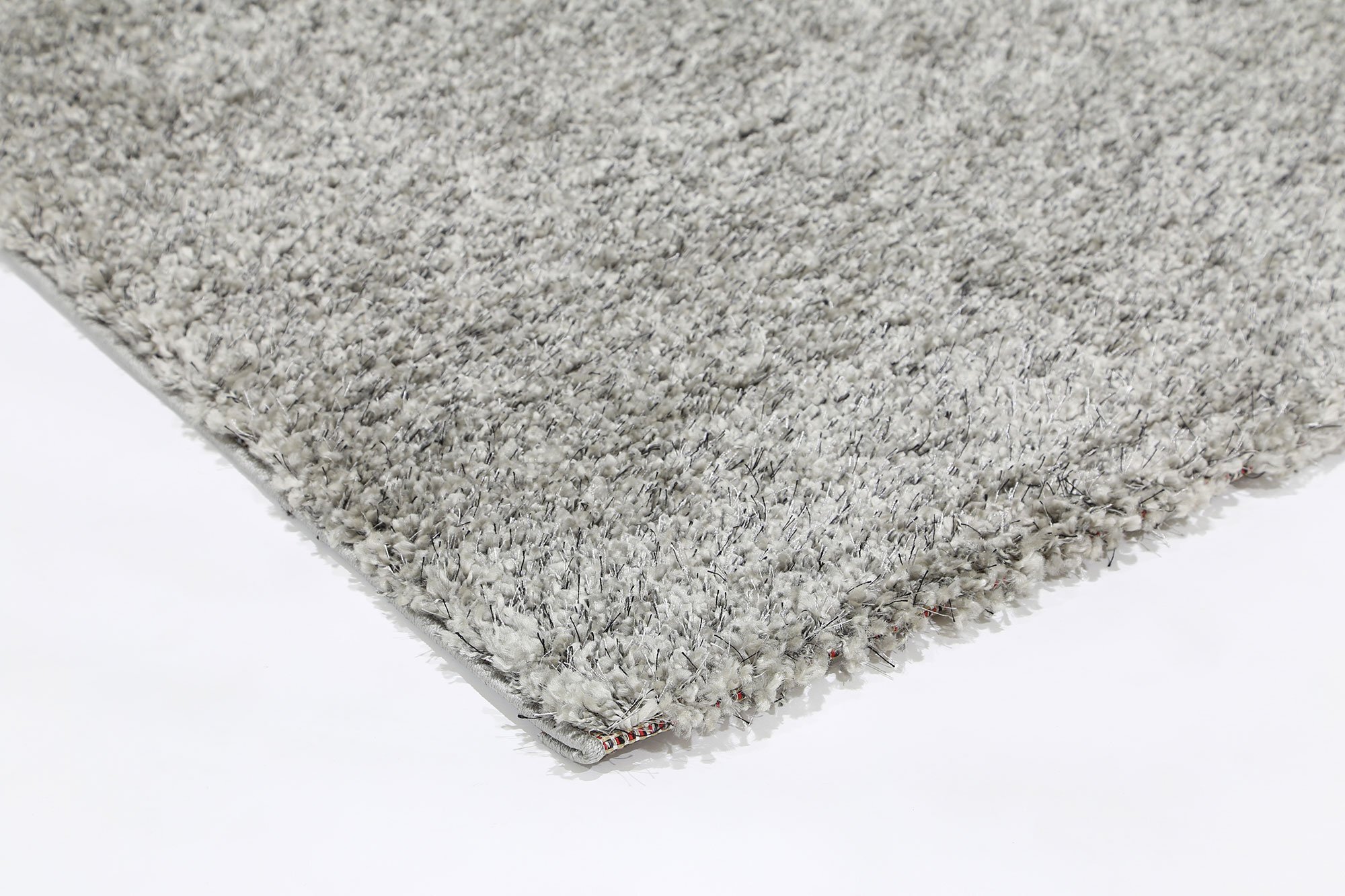 Lusso Thick Plain Grey Shaggy Rug