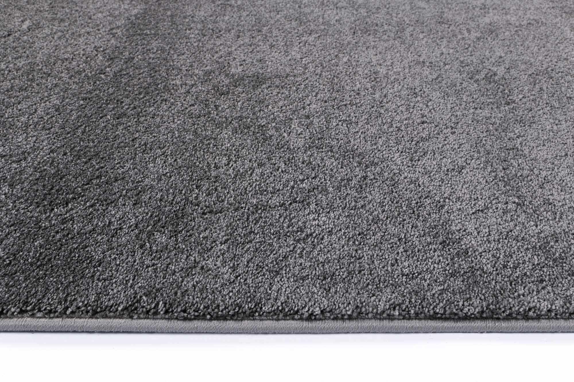 Large View Macey Thick Plain Grey Rug