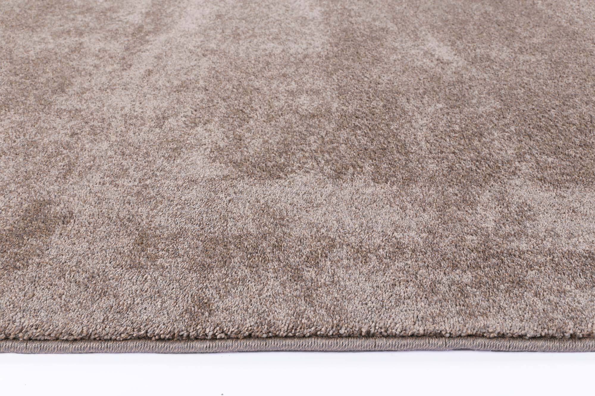 Large View Macey Plain Brown Plush Rug