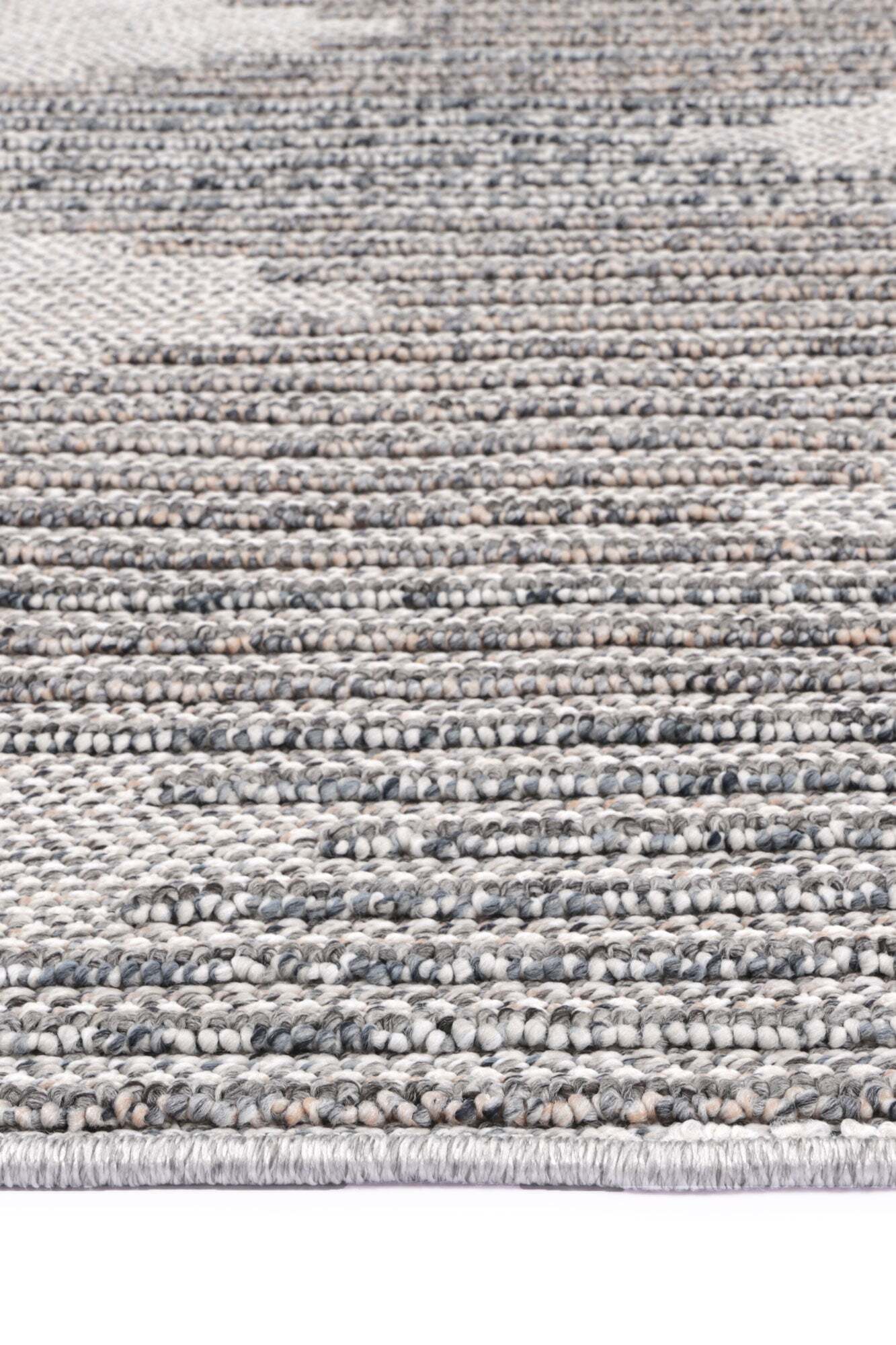 Large View Macy Grey Chevron Striped Rug