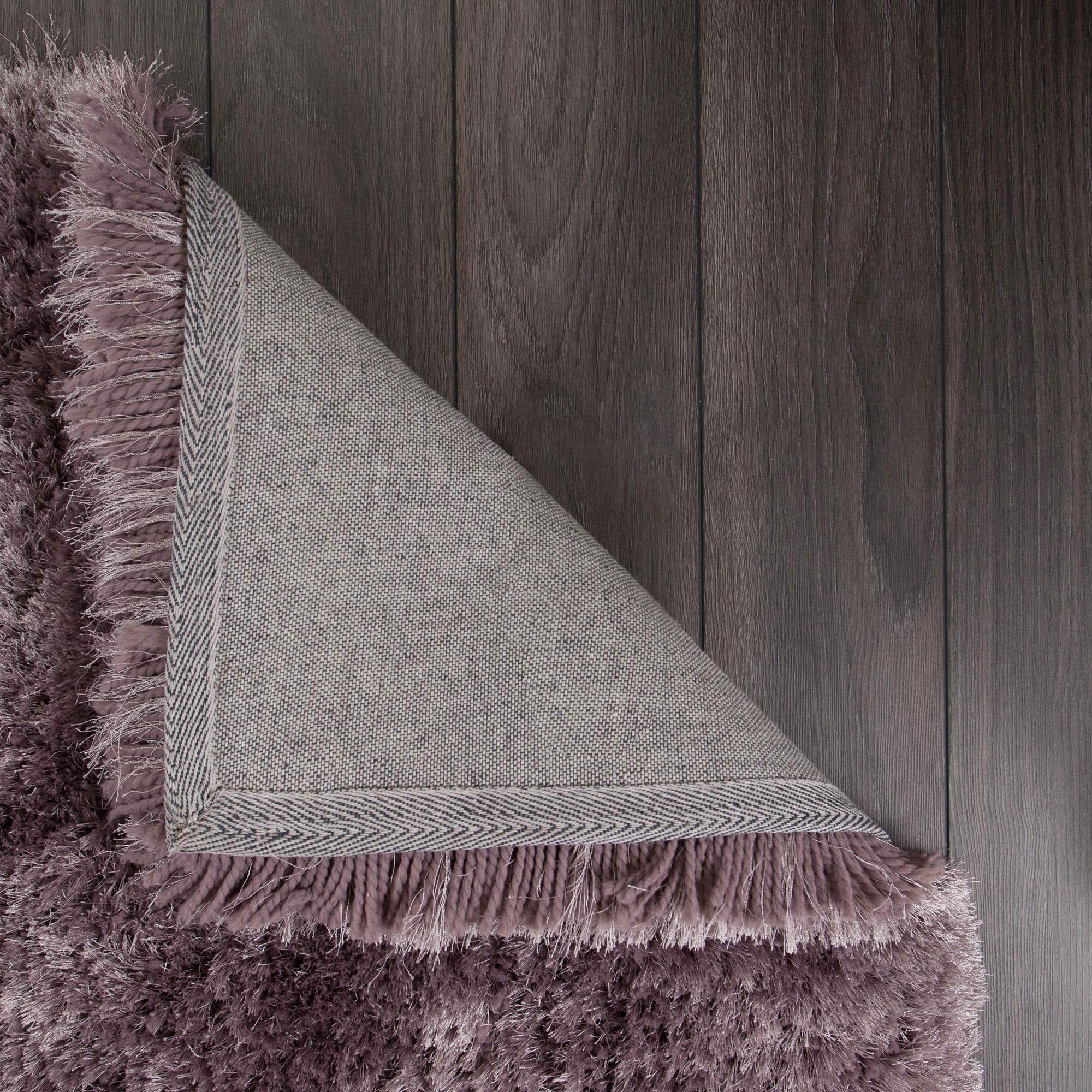Large View Mason Lilac Shaggy Rug
