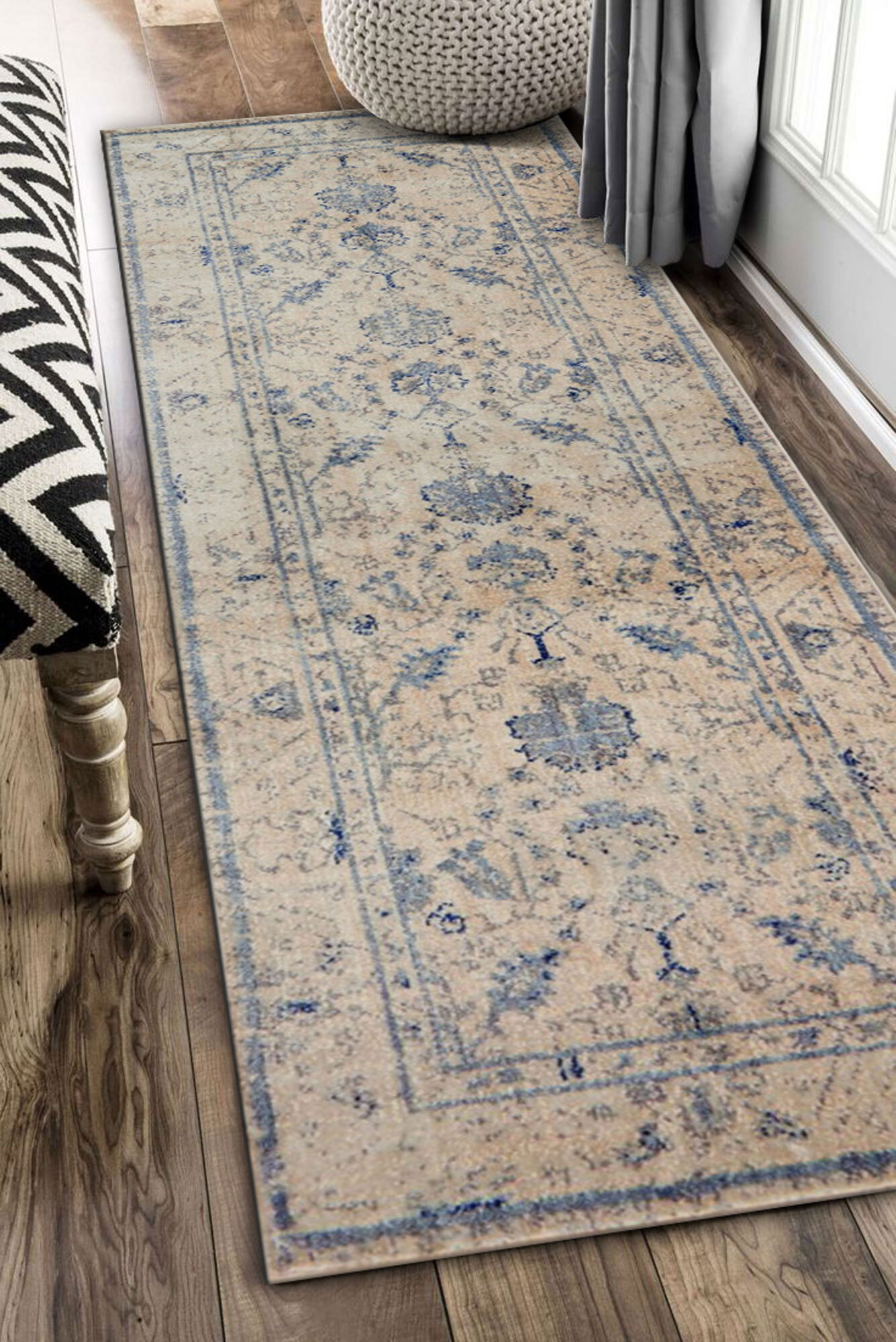 Large View Melanie Beige Contemporary Rug