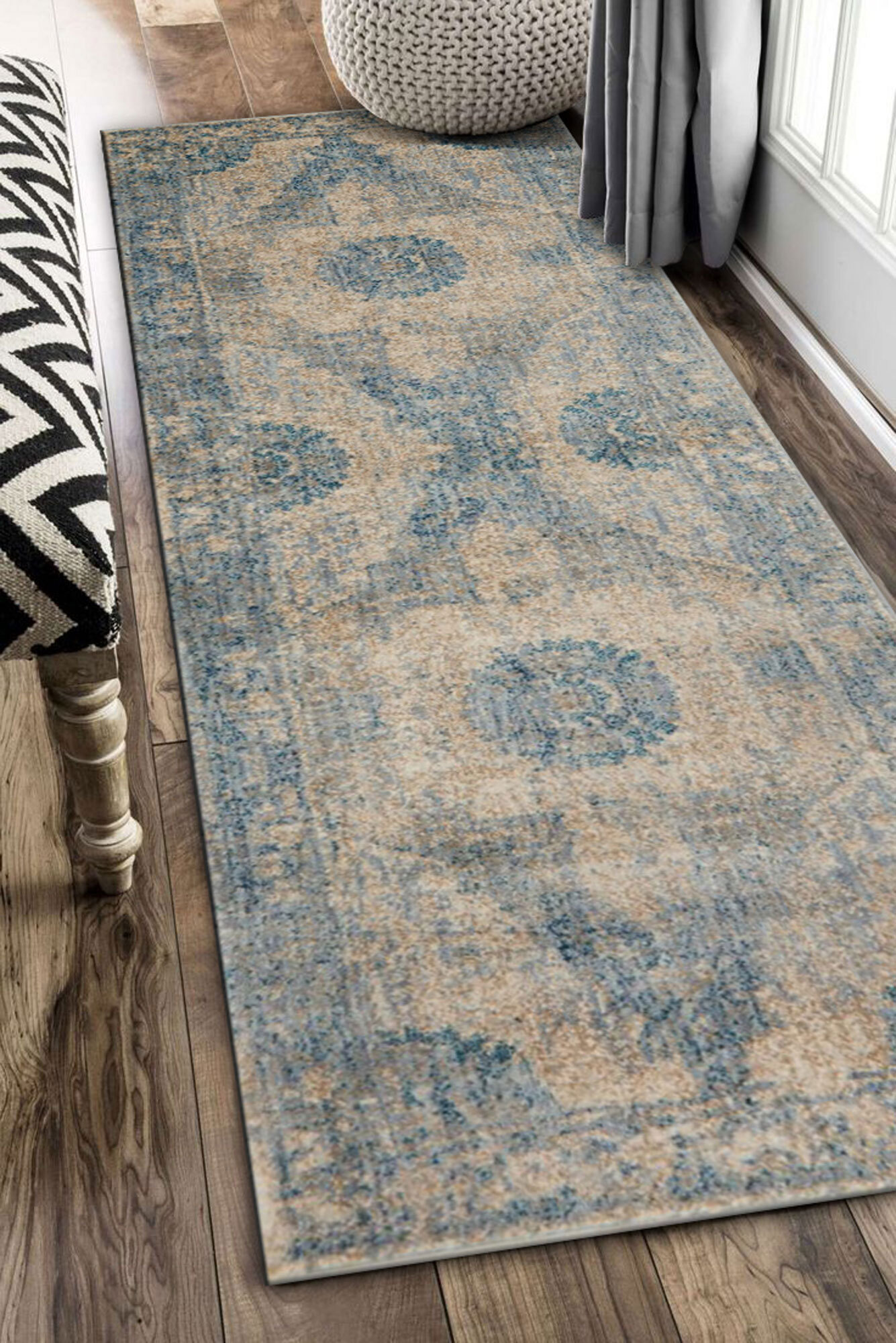 Large View Melanie Traditional Overdyed Rug
