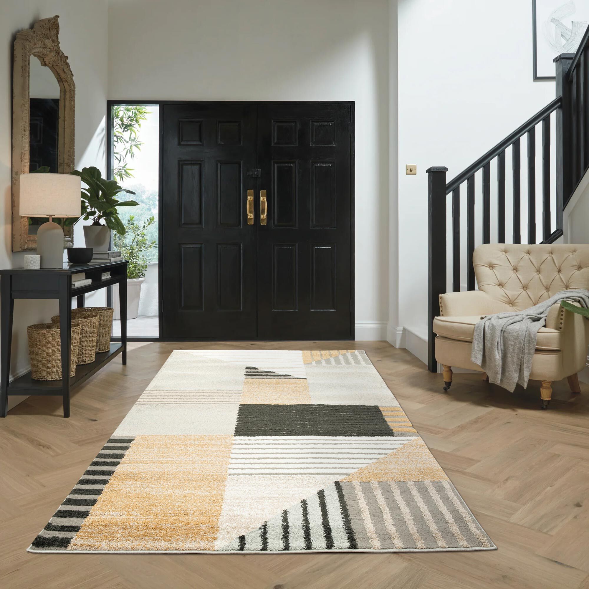Large View Mineral Modern Geometric Rug