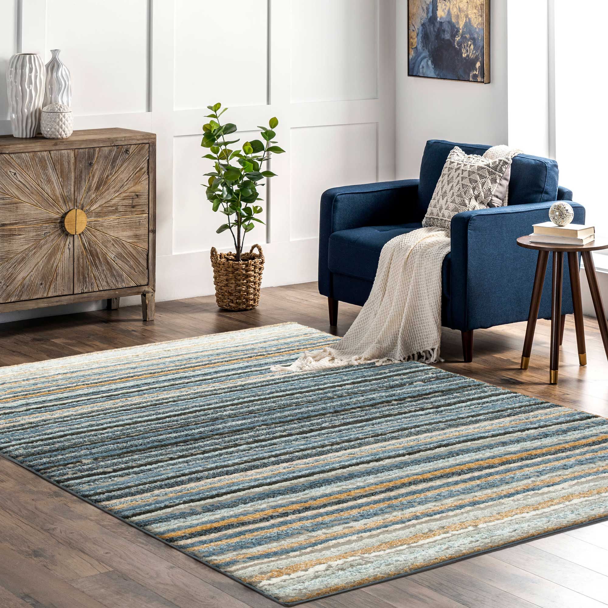 Large View Mineral Striped Rug