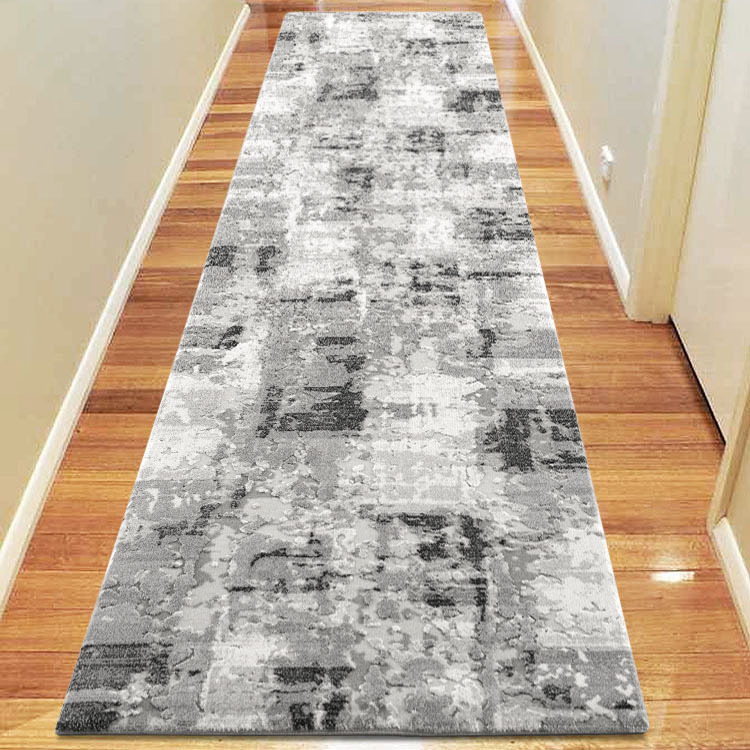 Large View Morris Grey Contemporary Rug