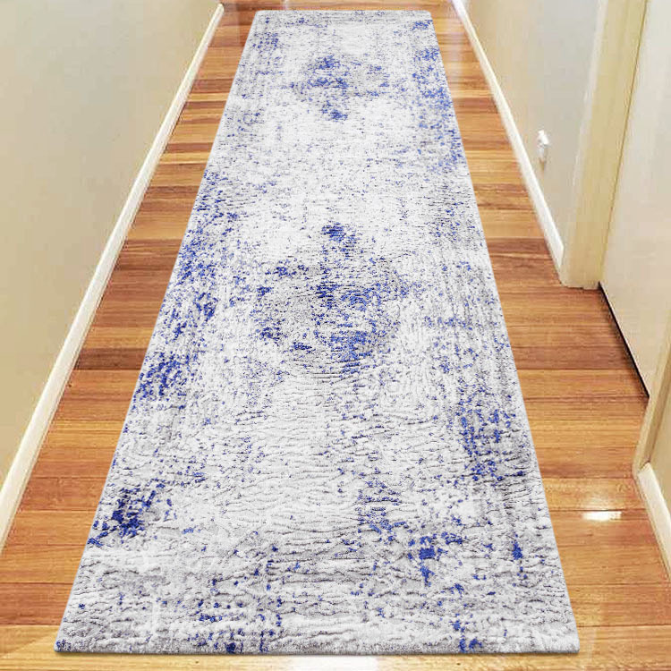 Morris Blue Contemporary Rug