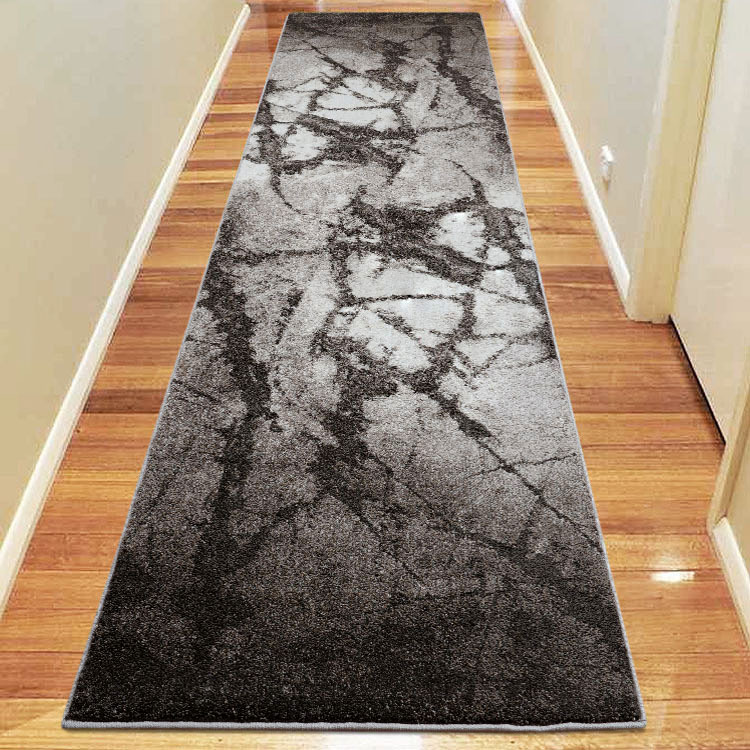 Oakley Brown Marble Pattern Rug