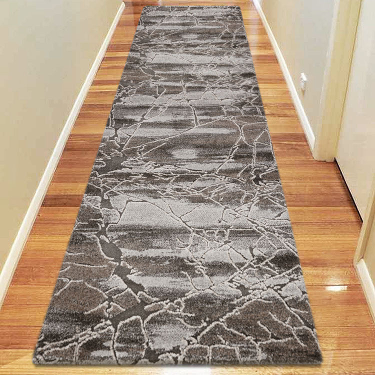 Large View Oakley Brown Modern Marble Rug