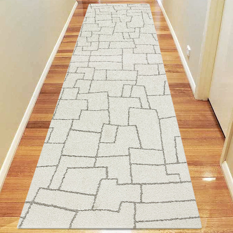 Large View Oda Tan Modern Geometric Rug
