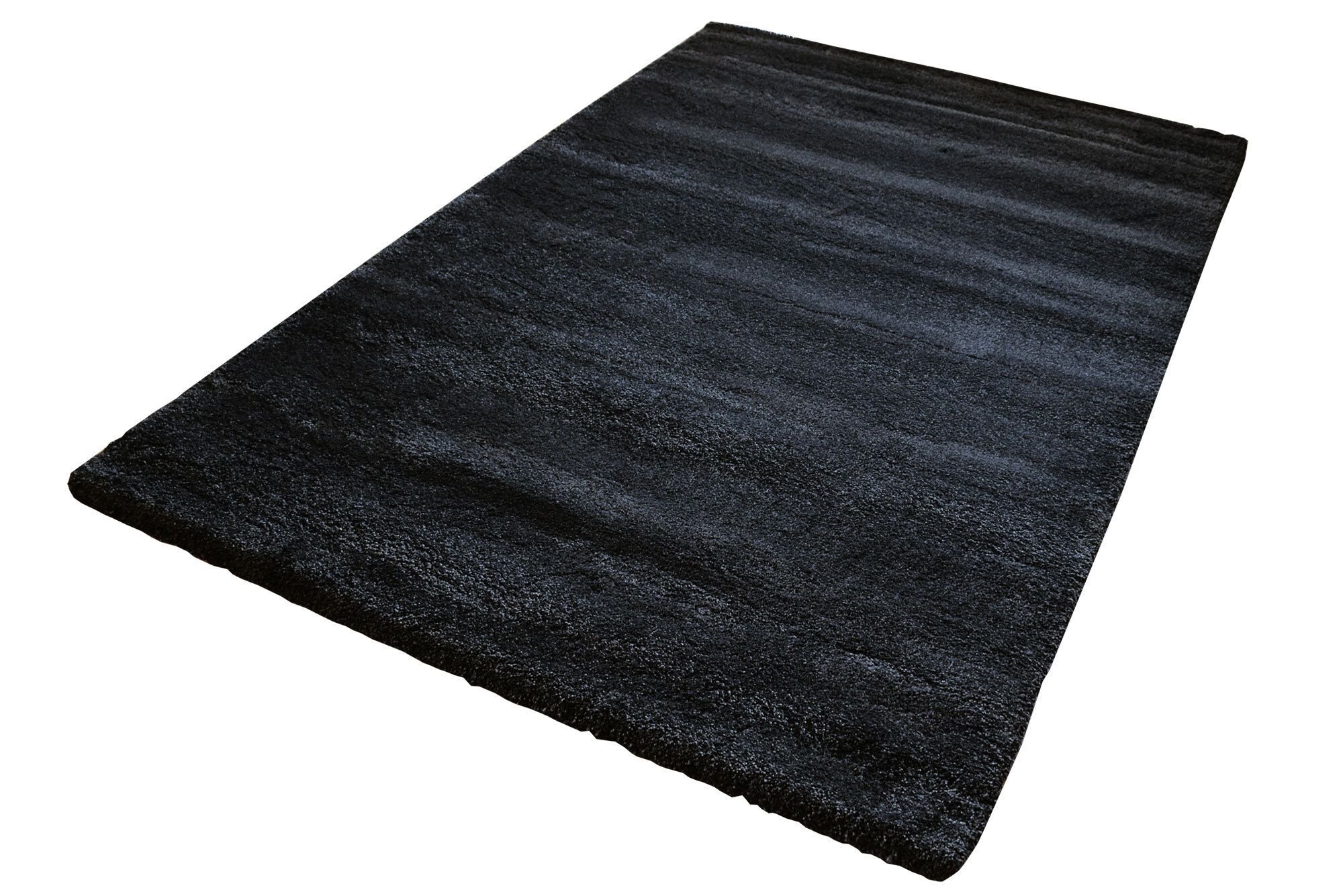 Posh Modern Plain Black Rug